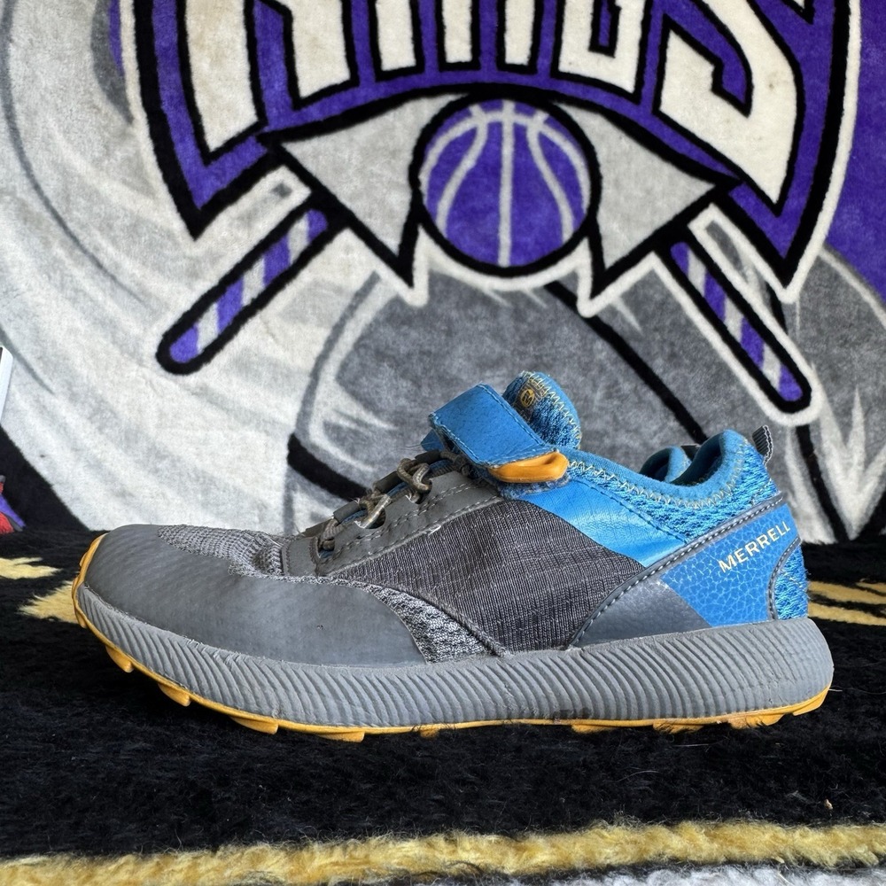 Size 2.5y - Merrell M-Morphisis Kids Blue Shoes
